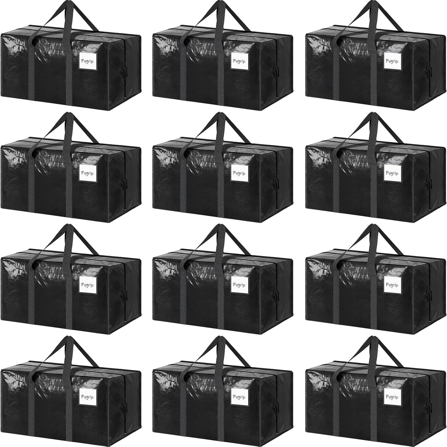 Fygrip Moving Bags (12-Pack) - College Storage, 29"L, No Puncture"