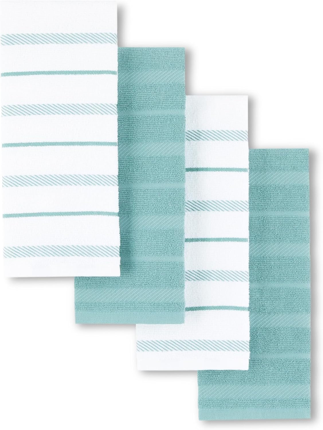 Albany Kitchen Towel Set - 4-Pack Absorbent Cotton (16"x26")