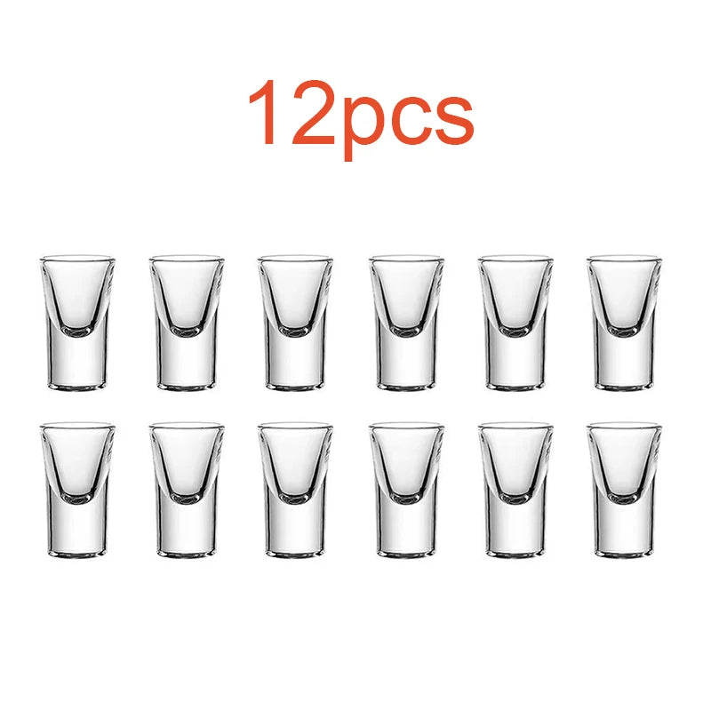 CrystalShot Elite™ - "Premium Thick-Base 15ml Shot Glasses - 12pc/6pc/2pc Sets for Spirits & Baijiu