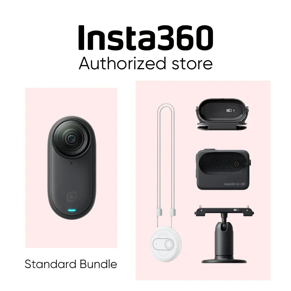 Insta360 GO 3S Mini Action Cam – 4K/200fps, Waterproof, Magnetic & Hands-Free Mounting