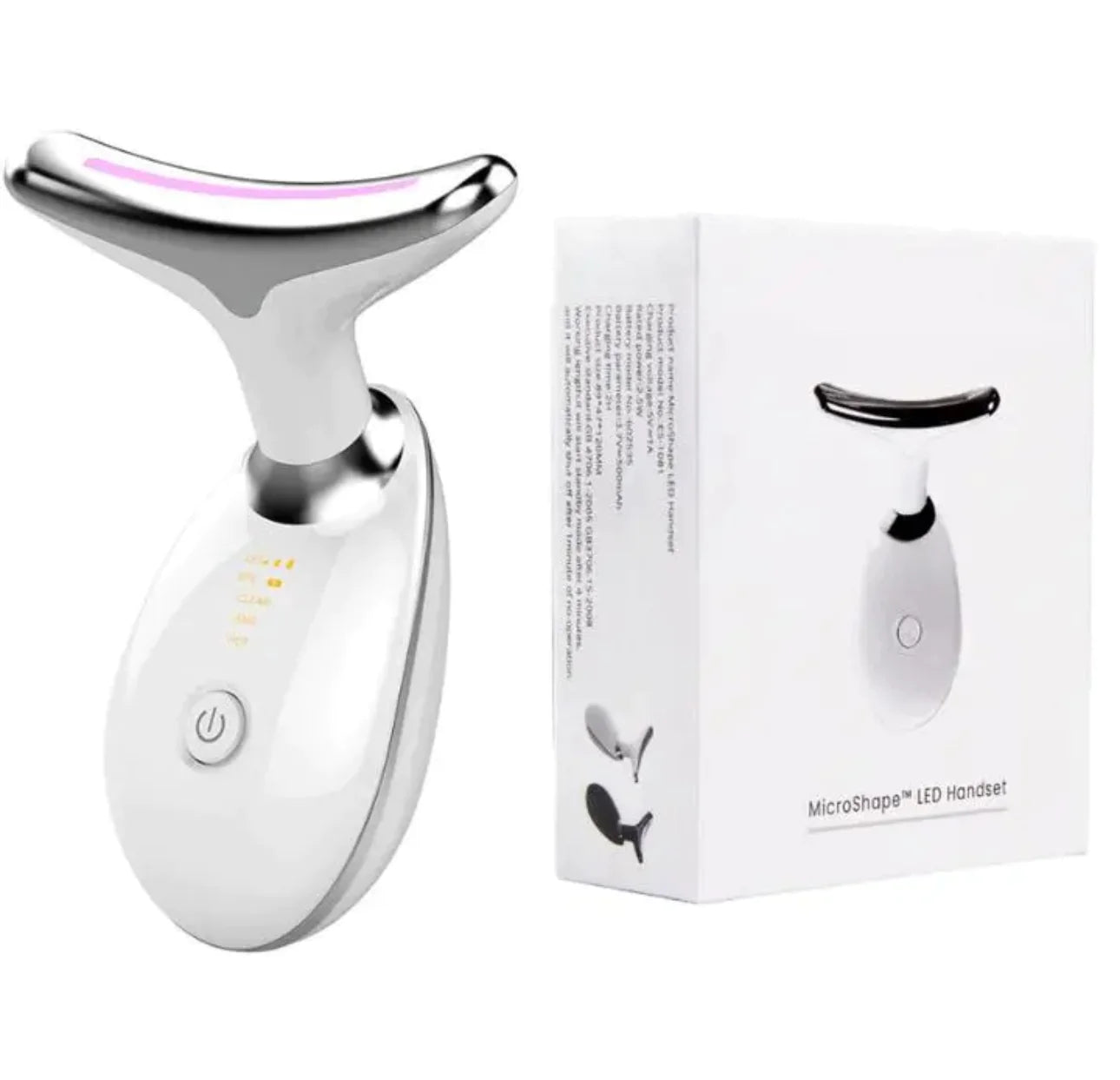 WavGlow Pro: 7-Tone Microcurrent Facial Wand for Non-Surgical Face Lifting & Wrinkle Reduction