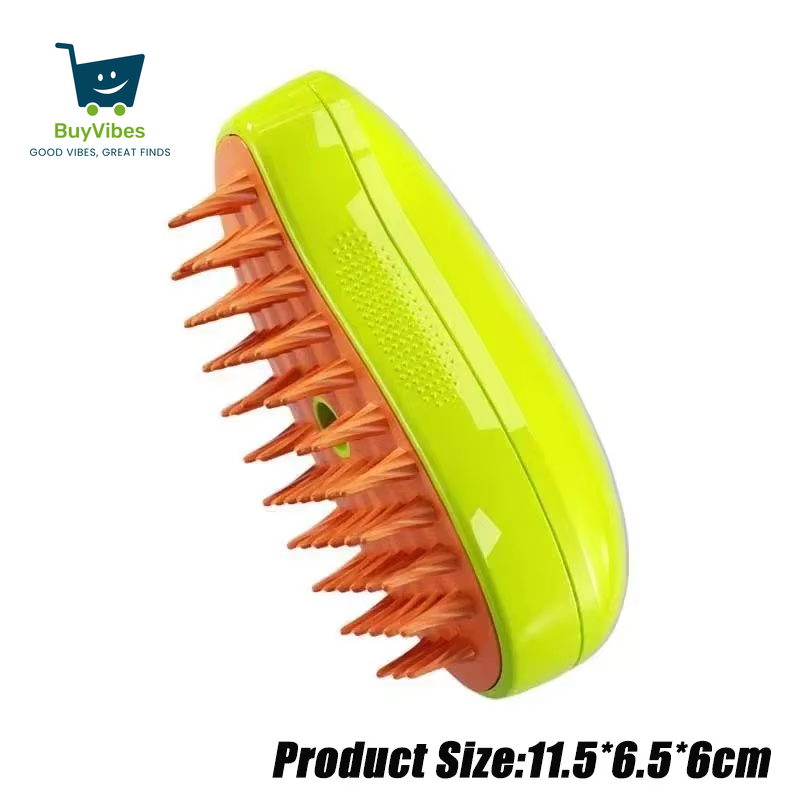 SpaPaws™ Pro – 3-in-1 USB Pet Grooming Brush with Steaming Spray & Massage