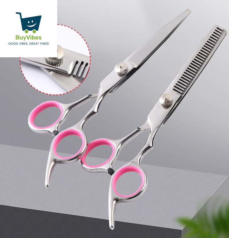 FurSculpt Pro™  - Precision Stainless Steel Shears – Straight, Curved & Thinning Blades for Show-Ready Grooming