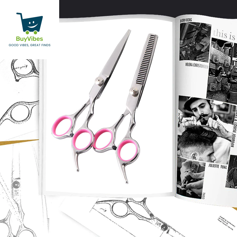 FurSculpt Pro™  - Precision Stainless Steel Shears – Straight, Curved & Thinning Blades for Show-Ready Grooming